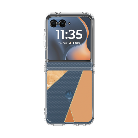 クリアケース［ マーブルトライアングルパレット - Orange ］