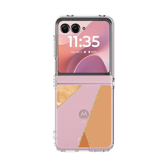 クリアケース［ マーブルトライアングルパレット - Orange ］