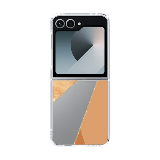 クリアケース［ マーブルトライアングルパレット - Orange ］