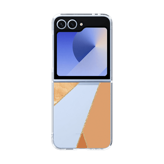 クリアケース［ マーブルトライアングルパレット - Orange ］