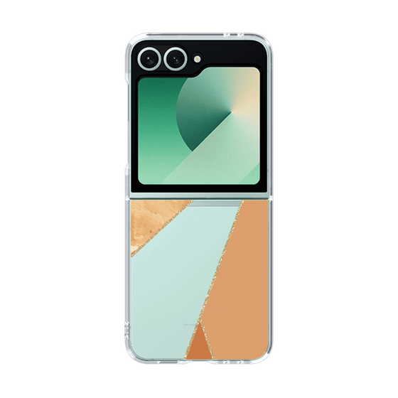 クリアケース［ マーブルトライアングルパレット - Orange ］