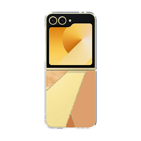 クリアケース［ マーブルトライアングルパレット - Orange ］