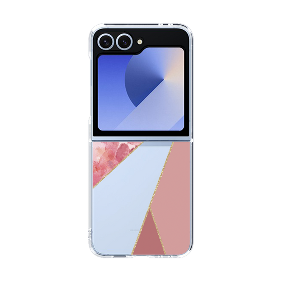 クリアケース［ マーブルトライアングルパレット - Pink ］