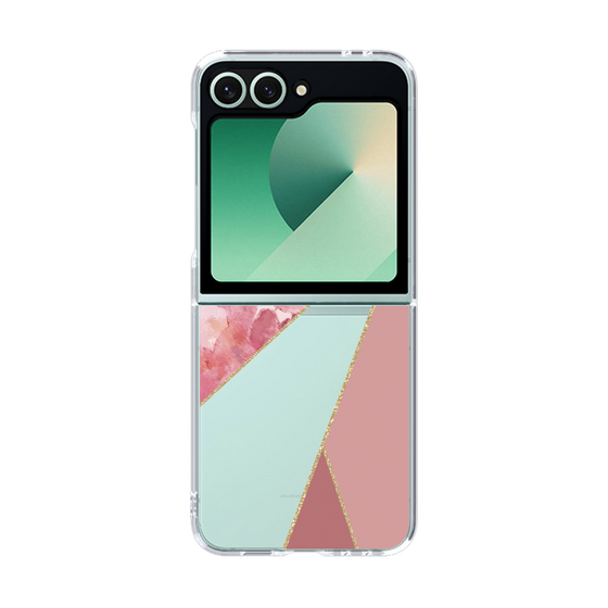 クリアケース［ マーブルトライアングルパレット - Pink ］