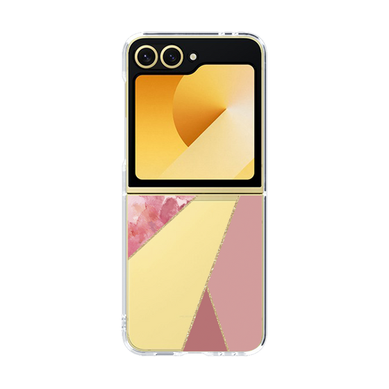 クリアケース［ マーブルトライアングルパレット - Pink ］