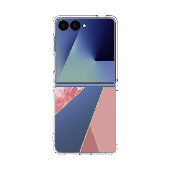 クリアケース［ マーブルトライアングルパレット - Pink ］