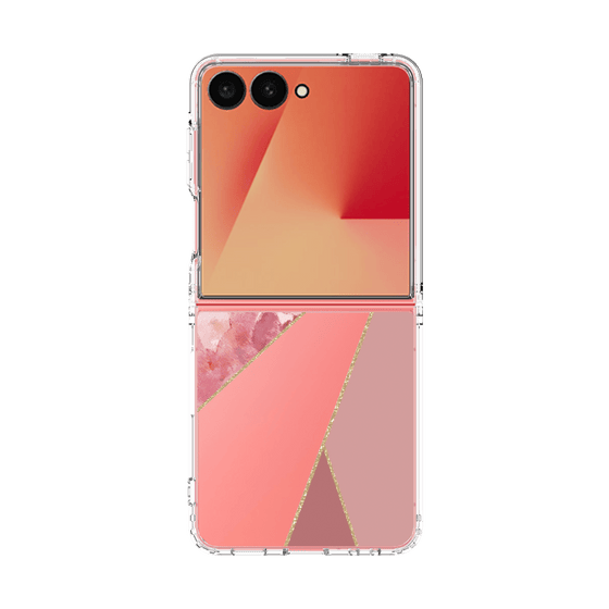 クリアケース［ マーブルトライアングルパレット - Pink ］