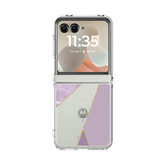 クリアケース［ マーブルトライアングルパレット - Purple ］