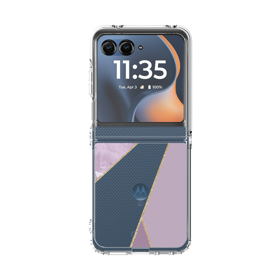 クリアケース［ マーブルトライアングルパレット - Purple ］