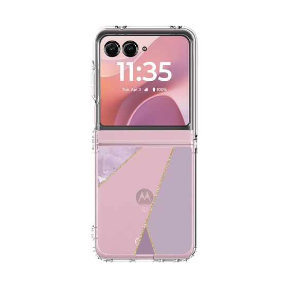 クリアケース［ マーブルトライアングルパレット - Purple ］