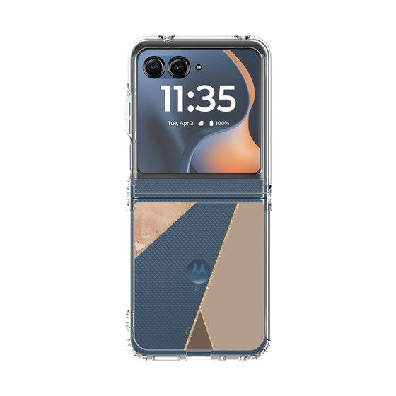 クリアケース［ マーブルトライアングルパレット - Brown ］