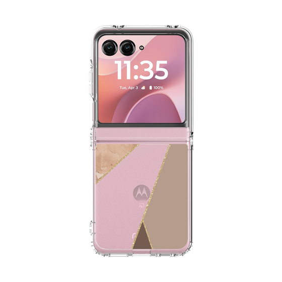 クリアケース［ マーブルトライアングルパレット - Brown ］