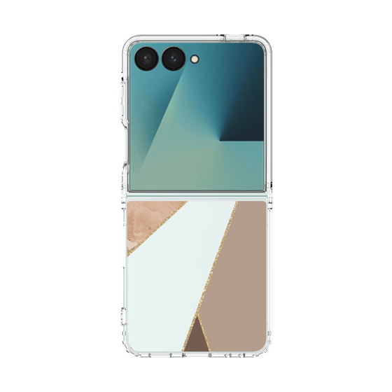 クリアケース［ マーブルトライアングルパレット - Brown ］