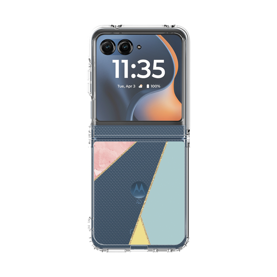 クリアケース［ マーブルトライアングルパレット - Mix ］