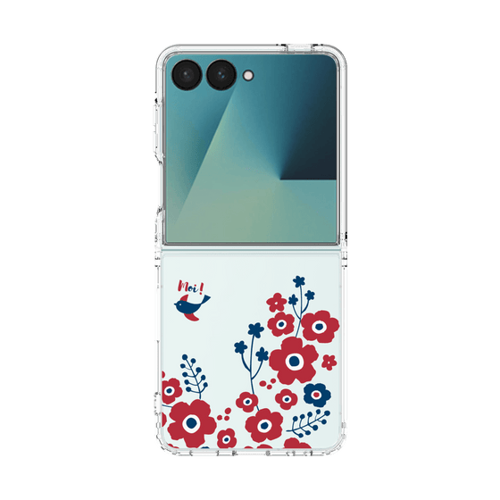 クリアケース［ 北欧フラワーバード ］