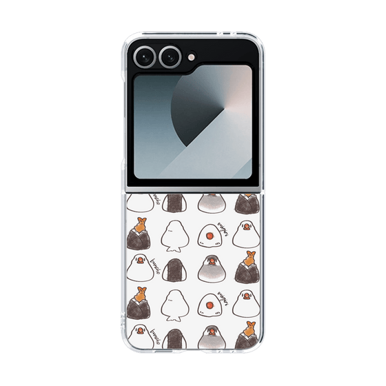 クリアケース［ おにぎり文鳥たまに天むす ］