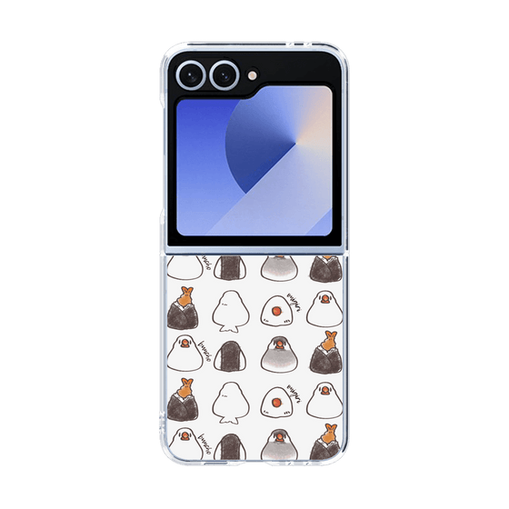 クリアケース［ おにぎり文鳥たまに天むす ］