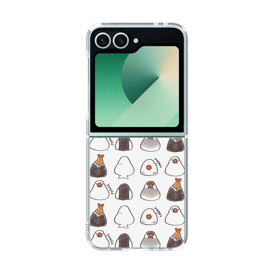 クリアケース［ おにぎり文鳥たまに天むす ］