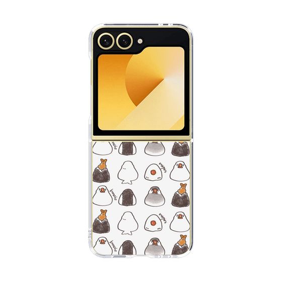 クリアケース［ おにぎり文鳥たまに天むす ］