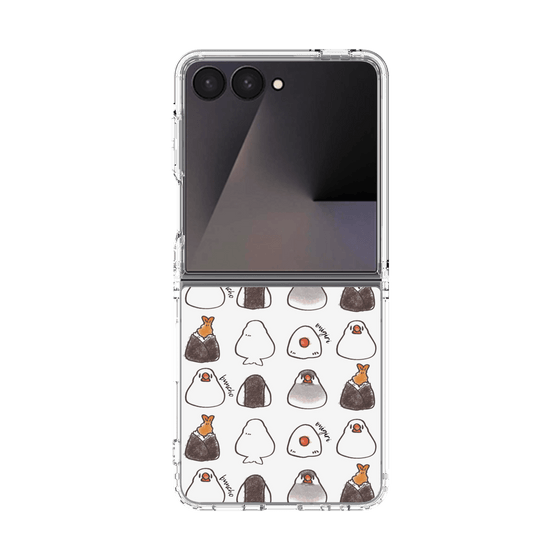 クリアケース［ おにぎり文鳥たまに天むす ］