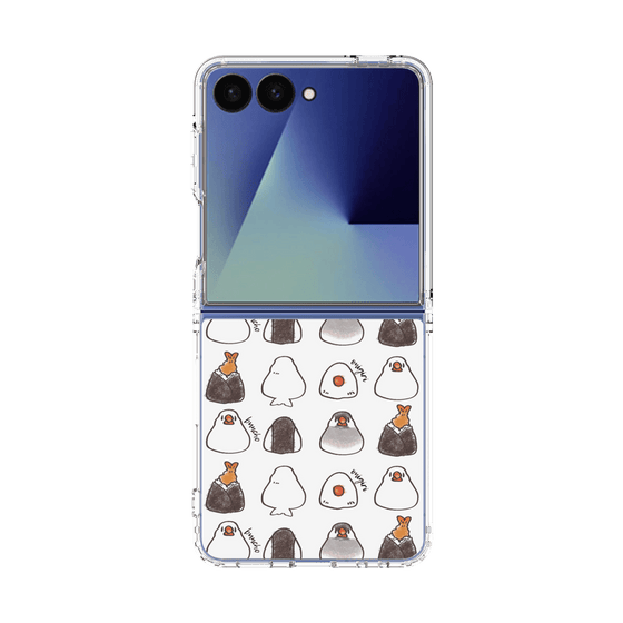 クリアケース［ おにぎり文鳥たまに天むす ］