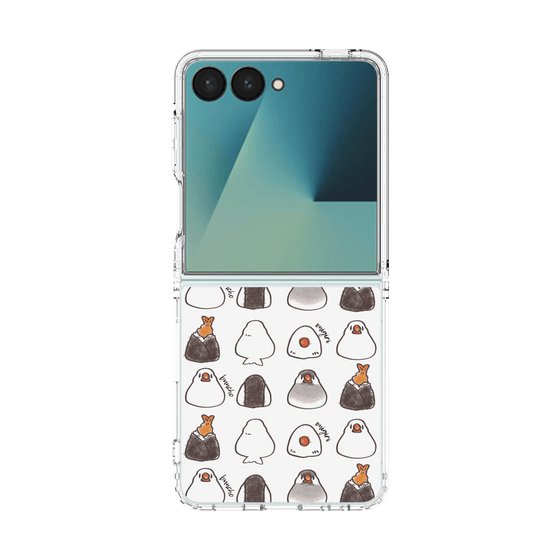 クリアケース［ おにぎり文鳥たまに天むす ］