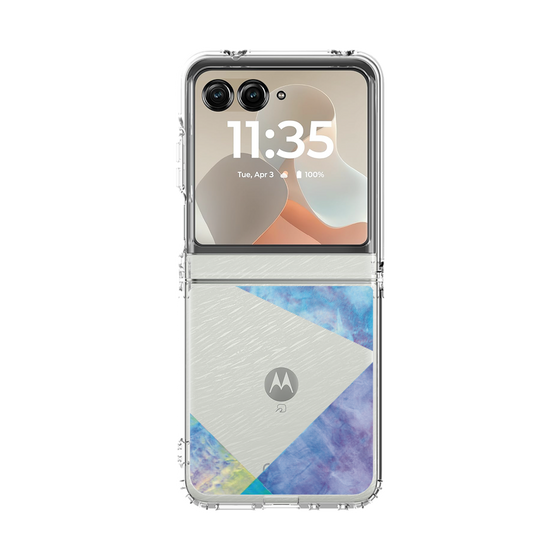 クリアケース［ 朝焼けパステルパレット - Blue ］