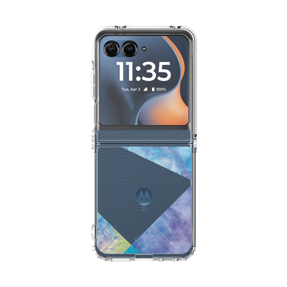 クリアケース［ 朝焼けパステルパレット - Blue ］