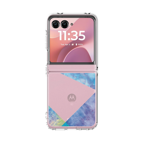 クリアケース［ 朝焼けパステルパレット - Blue ］