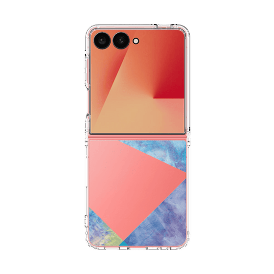 クリアケース［ 朝焼けパステルパレット - Blue ］