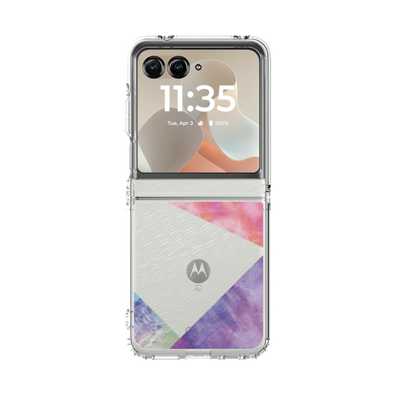 クリアケース［ 朝焼けパステルパレット - Purple ］