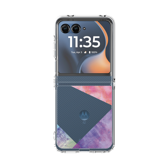 クリアケース［ 朝焼けパステルパレット - Purple ］