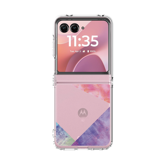 クリアケース［ 朝焼けパステルパレット - Purple ］