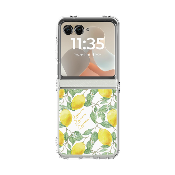 クリアケース［ アートなレモン ］