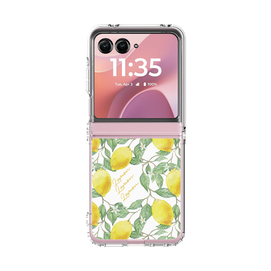 クリアケース［ アートなレモン ］