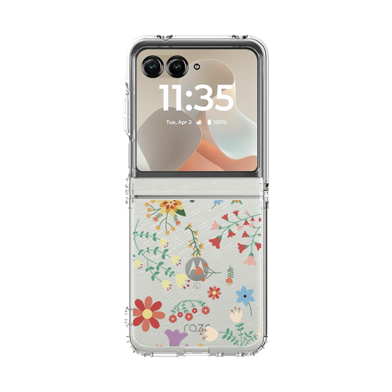 クリアケース［ キュートな花柄 ］