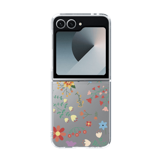 クリアケース［ キュートな花柄 ］