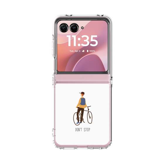 クリアケース［ Dont stop - White ］