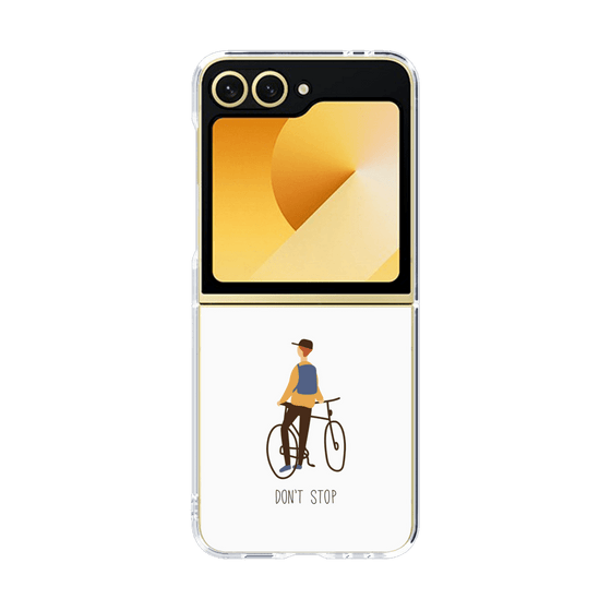 クリアケース［ Dont stop - White ］