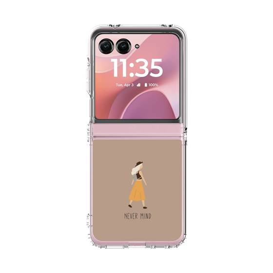 クリアケース［ Never Mind - Beige ］