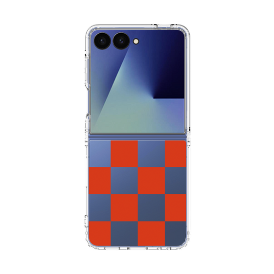 クリアケース［ 市松模様 - Red ］