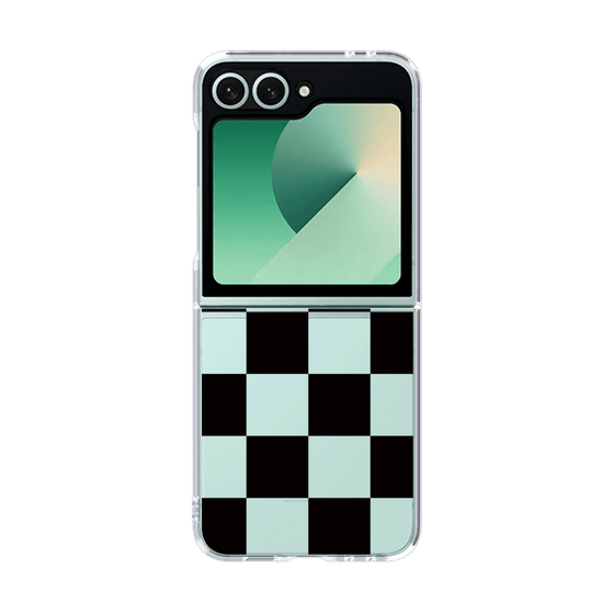 クリアケース［ 市松模様 - Black ］