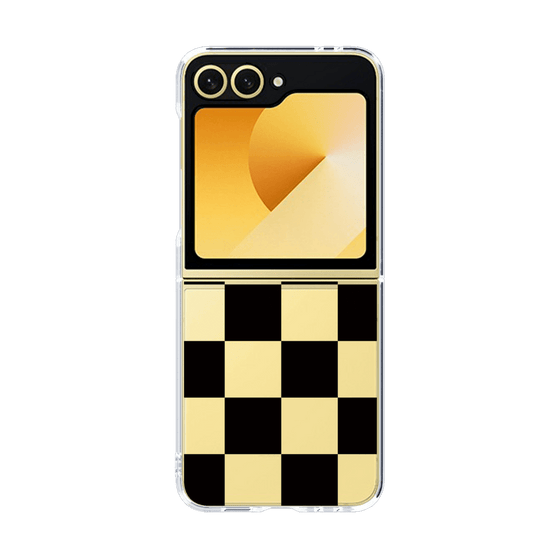 クリアケース［ 市松模様 - Black ］