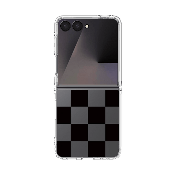 クリアケース［ 市松模様 - Black ］