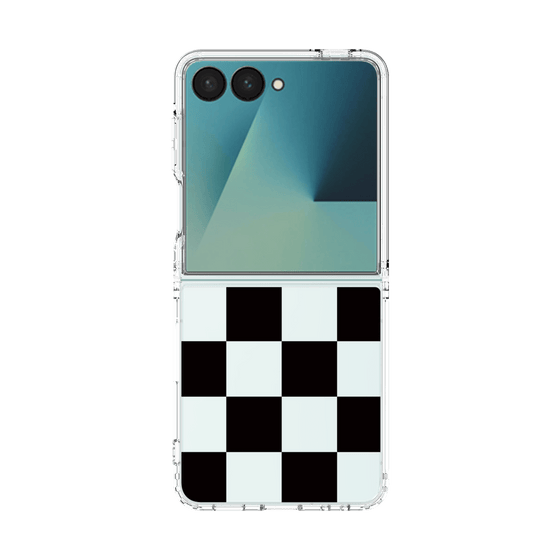 クリアケース［ 市松模様 - Black ］