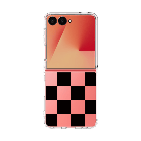 クリアケース［ 市松模様 - Black ］