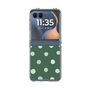クリアケース［ 水彩ドット・レトロカラー - Green ］