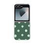 クリアケース［ 水彩ドット・レトロカラー - Green ］