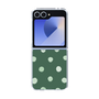 クリアケース［ 水彩ドット・レトロカラー - Green ］