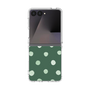 クリアケース［ 水彩ドット・レトロカラー - Green ］
